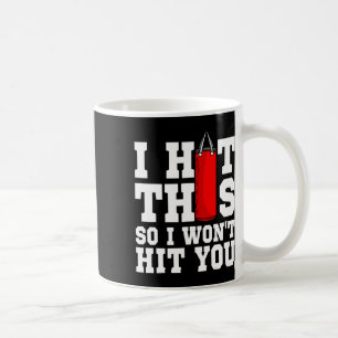Caneca De Café Eu acertei isso para não bater em você, treinador 