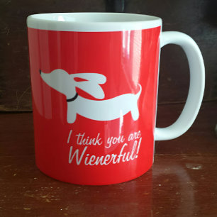 Caneca De Café Eu acho que você é a mulher Dachshund Coffee Mug