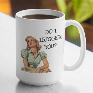 Caneca De Café Eu Aciono Você, Retróloga Engraçada?