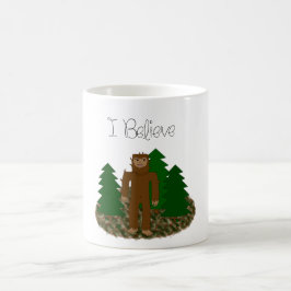 Caneca De Café Eu acredito - Bigfoot
