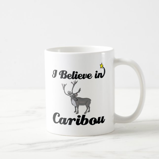Caneca De Café eu acredito em caribou (Direita)