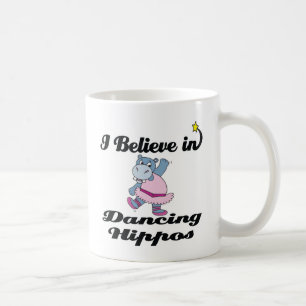 Caneca De Café eu acredito em dança hipopótamo