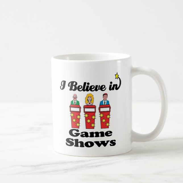 Caneca De Café eu acredito em programas de auditório (Direita)