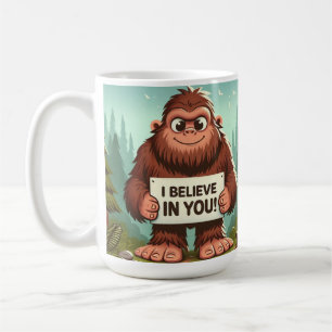 Caneca De Café Eu acredito em seu pé grande