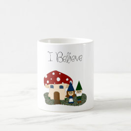Caneca De Café Eu Acredito - Gnomos