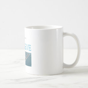 Caneca De Café EU ACREDITO - ilhas de Menorah