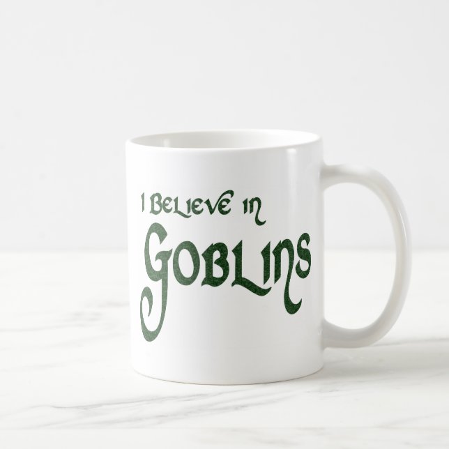 Caneca De Café Eu acredito nos diabretes (Direita)