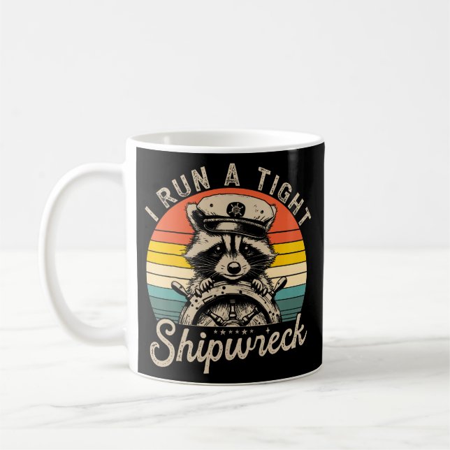 Caneca De Café Eu administro um naufrágio bem organizado (Esquerda)