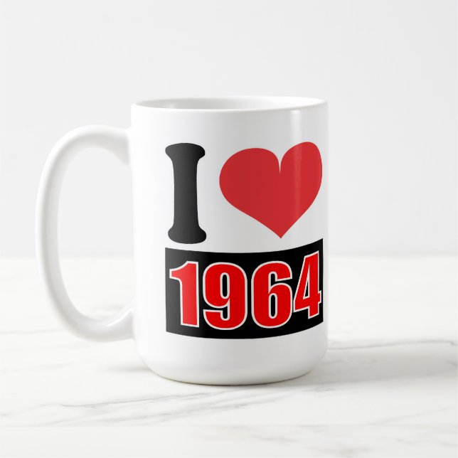 Caneca De Café Eu adoro 1964 - Mugs (Esquerda)