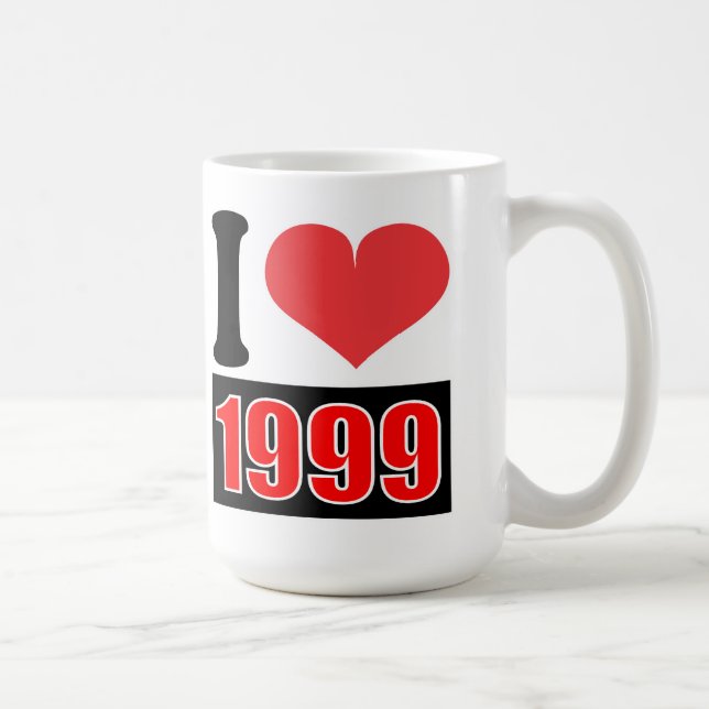 Caneca De Café Eu adoro 1999 - Mugs (Direita)