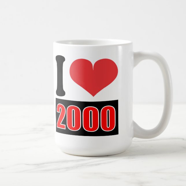 Caneca De Café Eu adoro 2000 - Mugs (Direita)