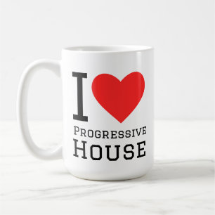 Caneca De Café Eu adoro a casa progressiva