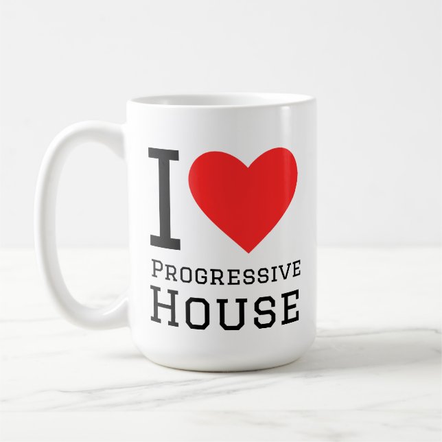 Caneca De Café Eu adoro a casa progressiva (Esquerda)
