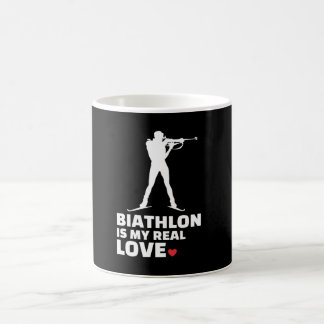 Caneca De Café  Eu adoro a silhueta de biatlo Na moda biathlon