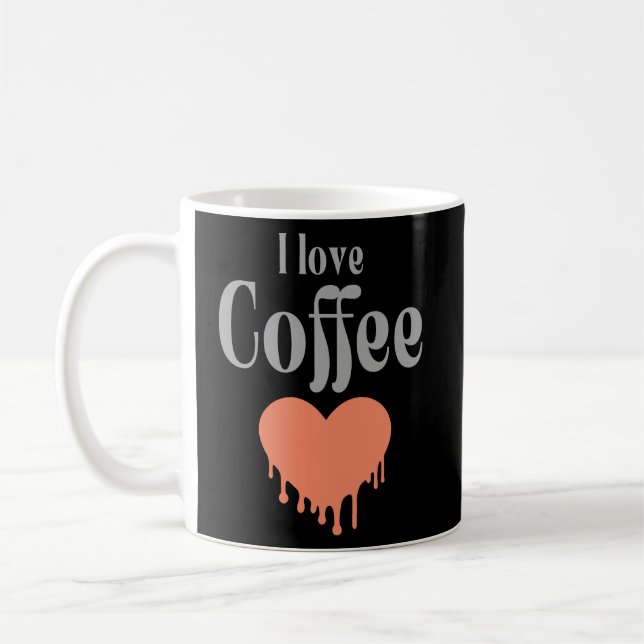 Caneca De Café Eu adoro café (Esquerda)
