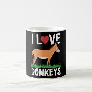 Caneca De Café Eu Adoro Donkeys   Donkey Lover Gift