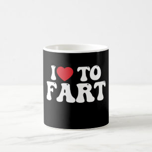 Caneca De Café Eu Adoro Fart Groovy