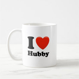 Caneca De Café Eu adoro hubby.