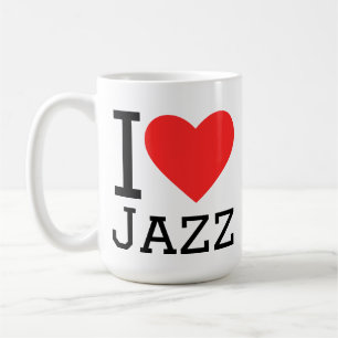 Caneca De Café Eu adoro jazz