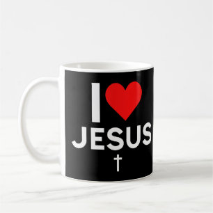 Caneca De Café Eu adoro Jesus T-Shirt Você é um devoto Patriótico