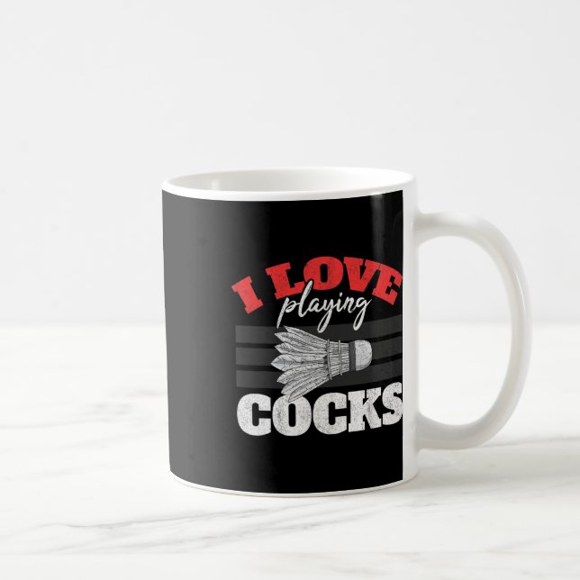 Caneca De Café Eu Adoro Jogar Um Pássaro De Vaivém (Direita)