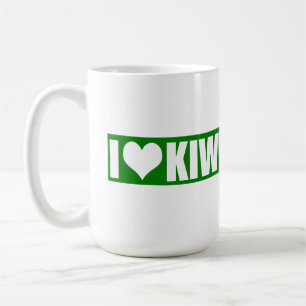 Caneca De Café Eu adoro kiwi