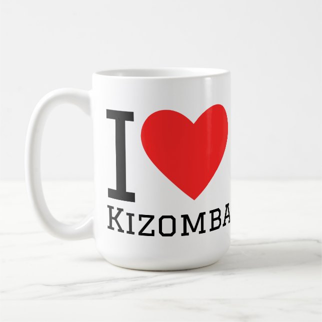 Caneca De Café Eu adoro kizomba (Esquerda)