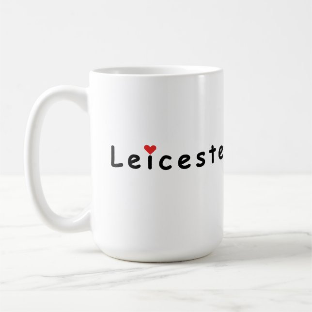 Caneca De Café Eu adoro Leicester  (Esquerda)