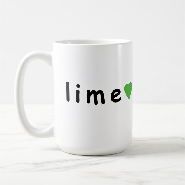 Caneca De Café Eu adoro limão (Esquerda)