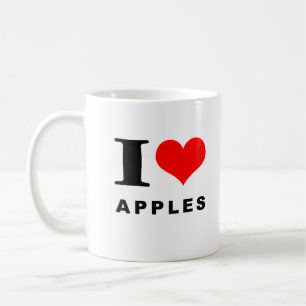 Caneca De Café Eu adoro maçãs