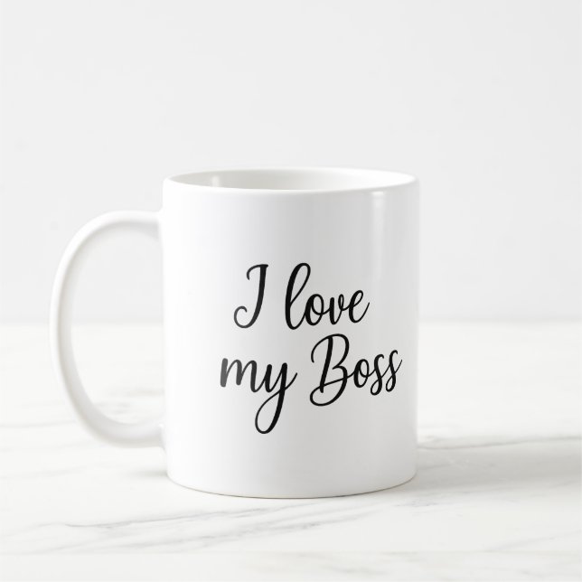 Caneca De Café Eu Adoro Meu Chefe - Aprovado pelo CQ (Esquerda)