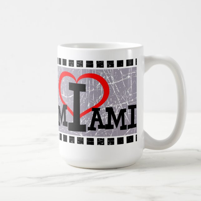 Caneca De Café Eu adoro Miami - Mugs (Direita)