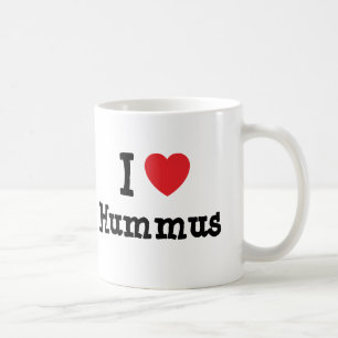 Caneca De Café Eu adoro o coração Hummus T-Shirt