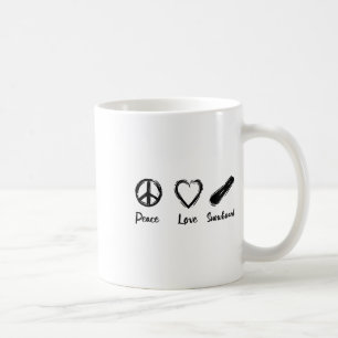Caneca De Café Eu adoro o instrutor de snowboard