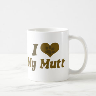 Caneca De Café Eu adoro o meu mutt