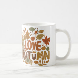 Caneca De Café Eu adoro o outono