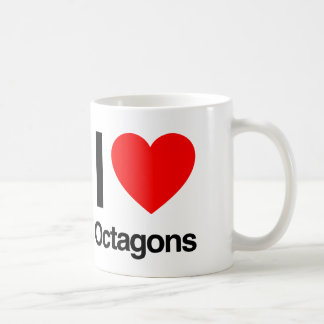 Caneca De Café eu adoro octógons