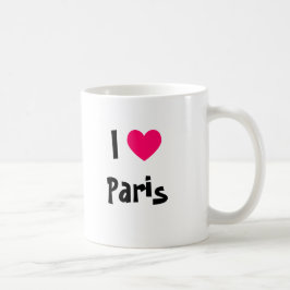 Caneca De Café Eu Adoro Paris
