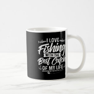 Caneca De Café Eu Adoro Pescar Com O Melhor Captura Da Minha Vida