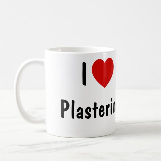 Caneca De Café Eu Adoro Plastering (Esquerda)