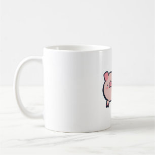 Caneca De Café Eu adoro porco Delight � Bela Arte Animal