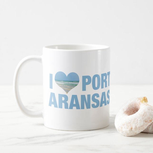 Caneca De Café Eu Adoro Port ArKansas (Com Donut)