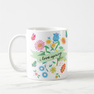 Caneca De Café Eu adoro Primavera Mug
