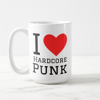 Caneca De Café Eu adoro punk duro