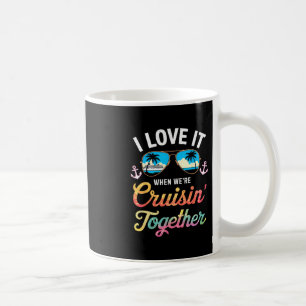 Caneca De Café Eu Adoro Quando Estamos Navegando Juntos Camisa Fa