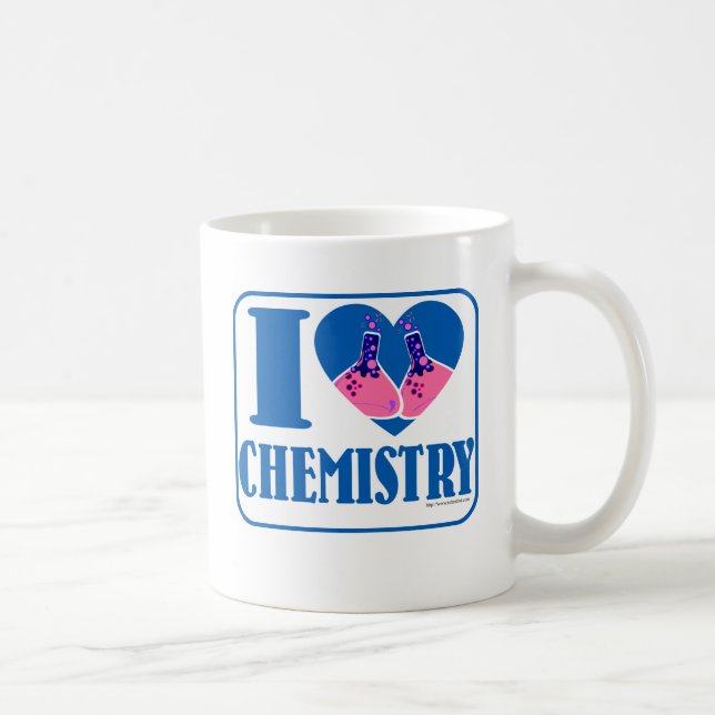 Caneca De Café Eu adoro Química (Direita)