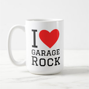 Caneca De Café Eu adoro rock de garagem