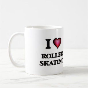 Caneca De Café Eu Adoro Roller Skating