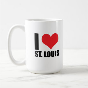Caneca De Café Eu adoro Ruas, Louis.