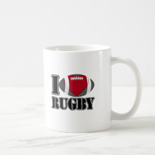 Caneca De Café Eu Adoro Rugby- Mugs